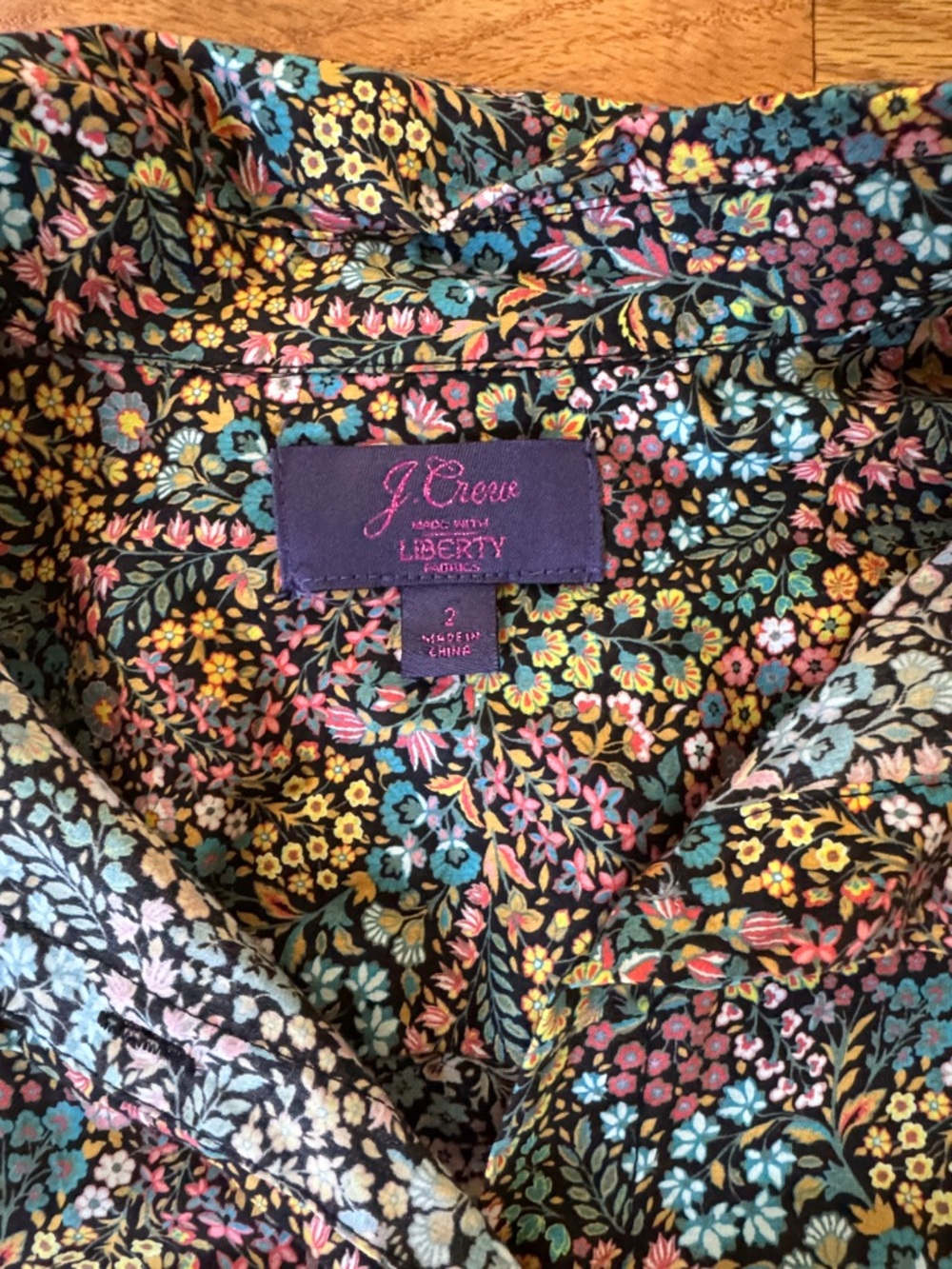 J. Crew x Liberty Multicolor Floral Button-Down Shirt - Picture 2 of 4
